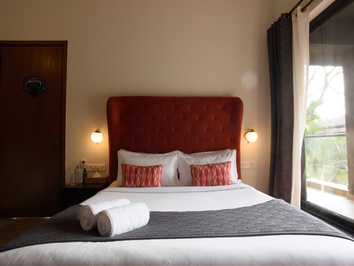 A bedroom in a Nistula villa in Goa.